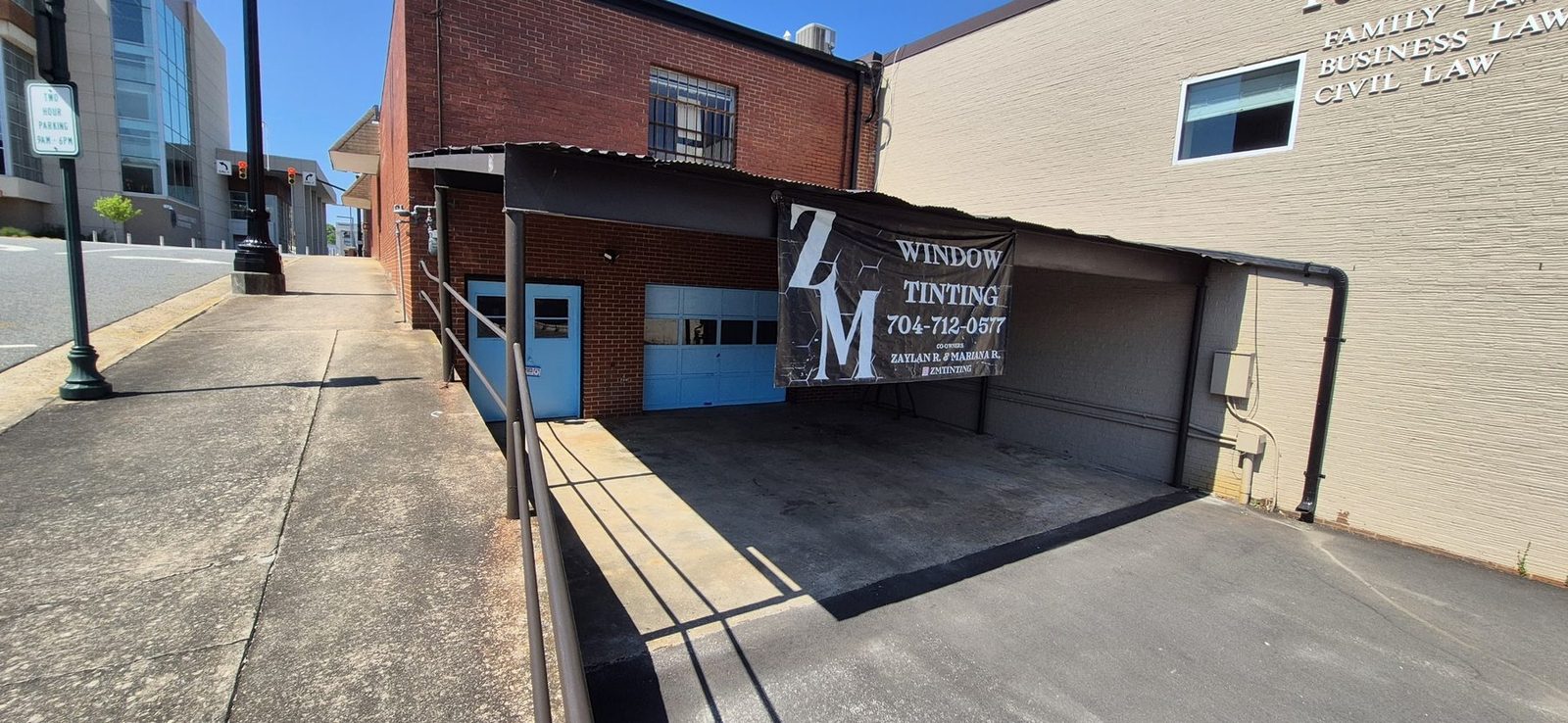 ZM Window Tinting storefront 39 Means Ave SE Concord NC