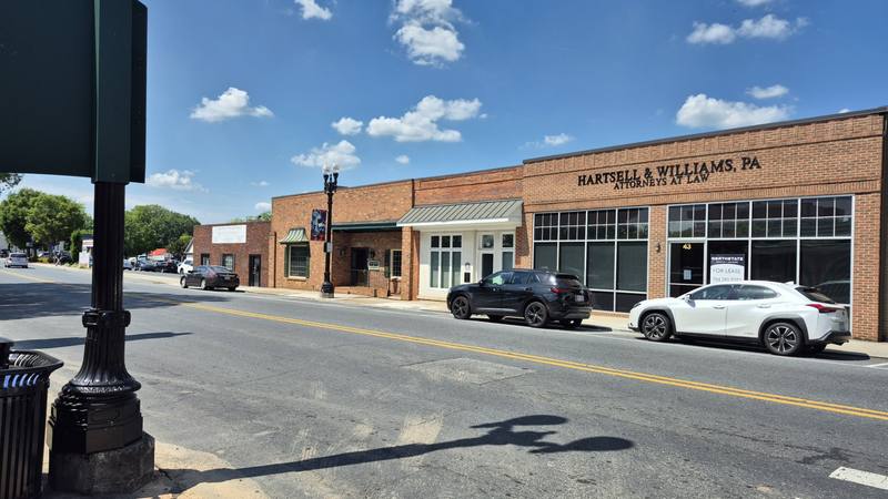Multi-storefront building at 35 Church St S downtown Concord NC