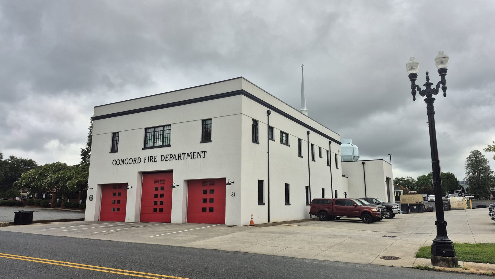 Concord Fire Department storefront at 31 Church St NE, Concord NC
