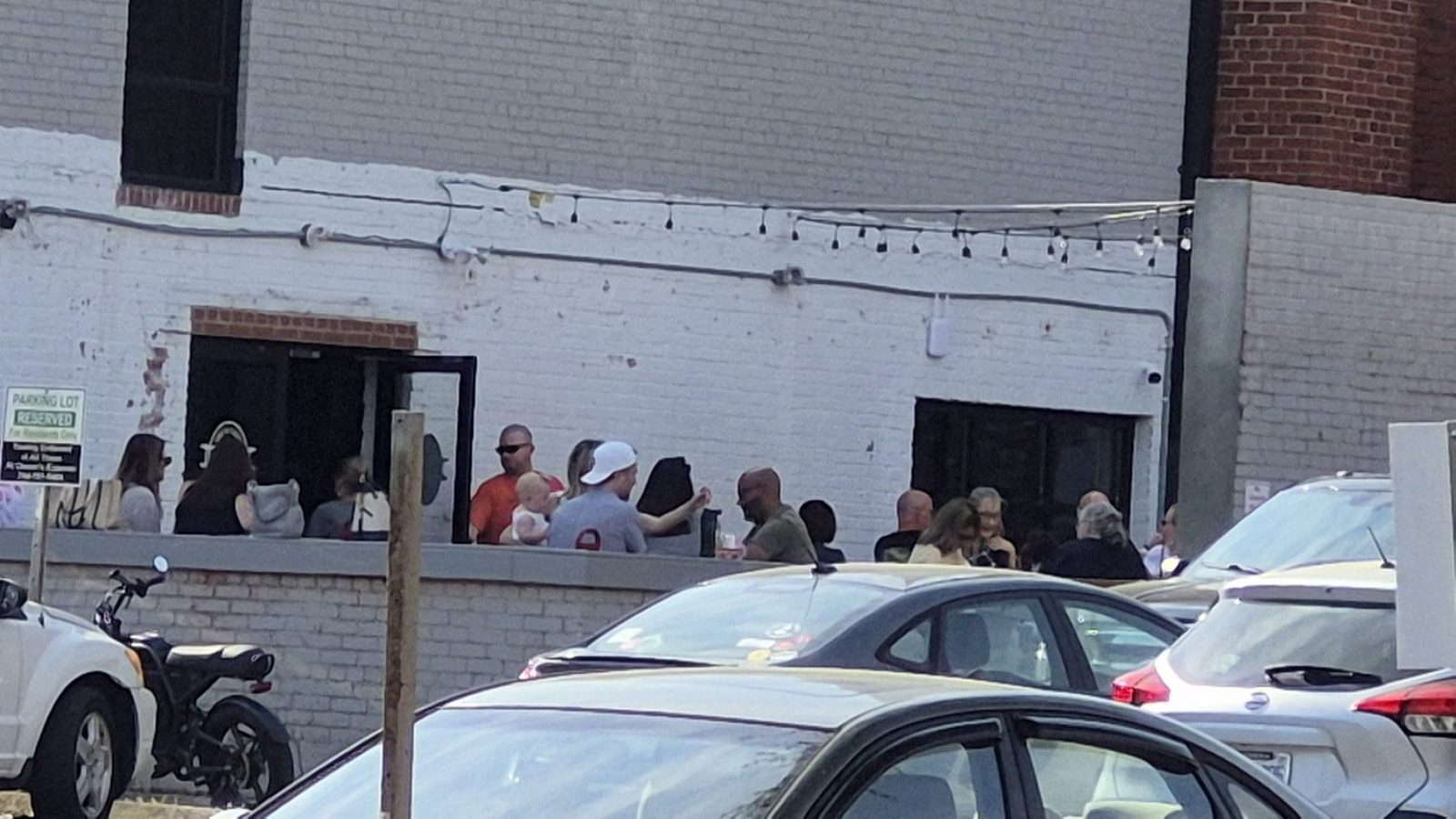 Flights patio people downtown Concord NC
