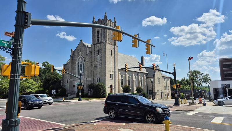 St. James Lutheran Church at corner of Corban Ave and Union St downtown Concord NC