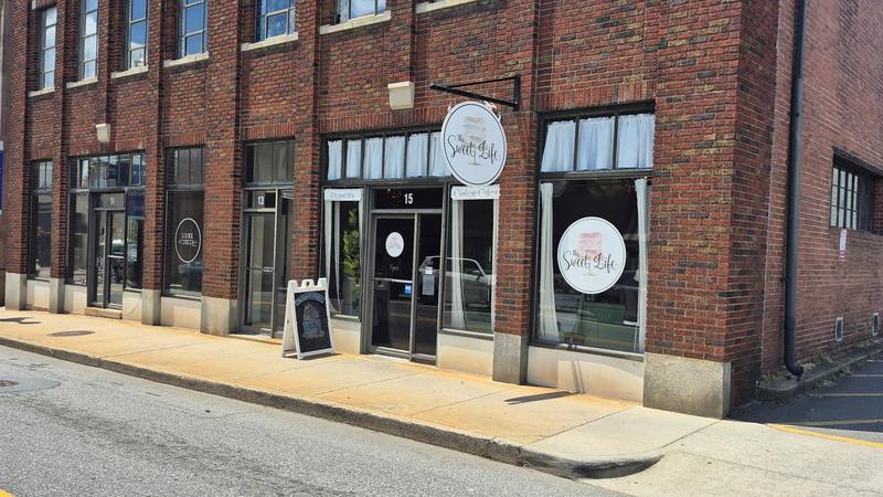 The Sweet Life Bakery storefront 15 Cabarrus Ave E downtown Concord NC