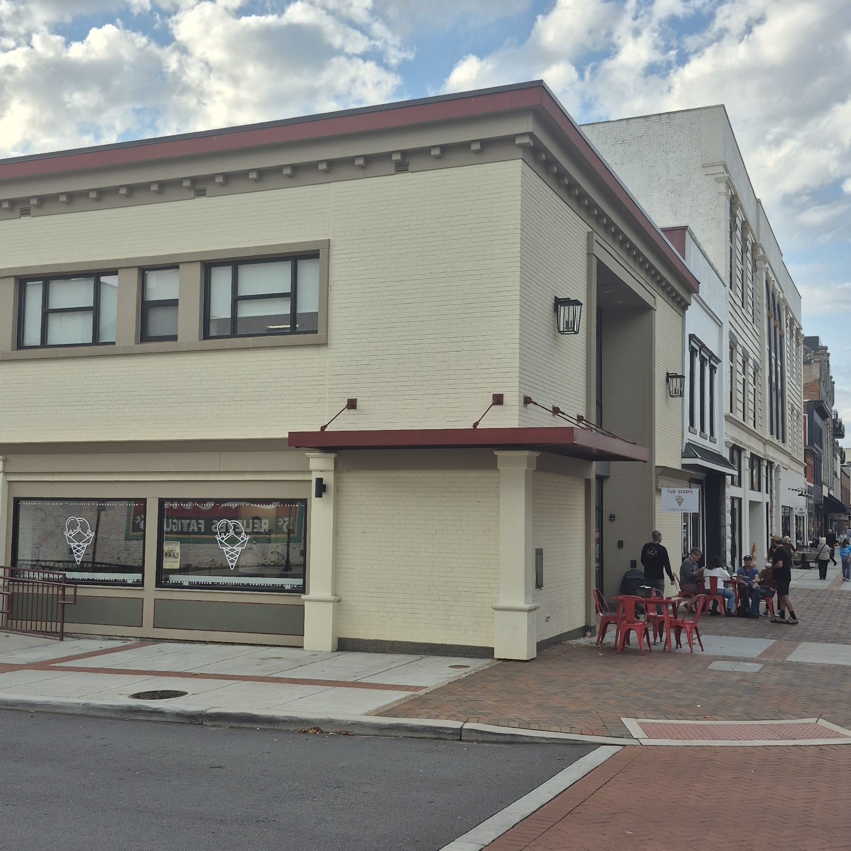 Two Scoops Creamery downtown Concord NC