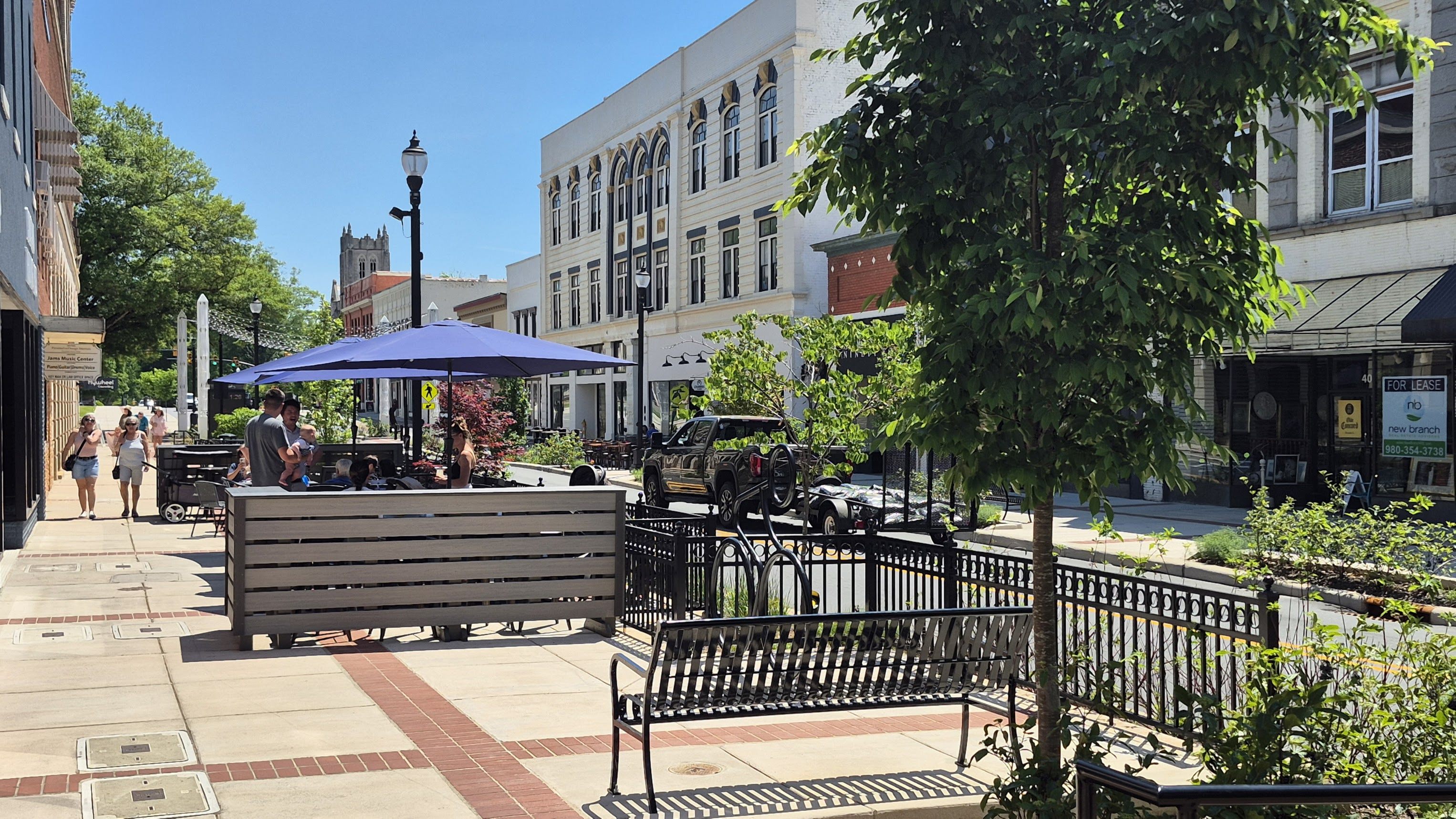 Union Street patio downtown Concord NC