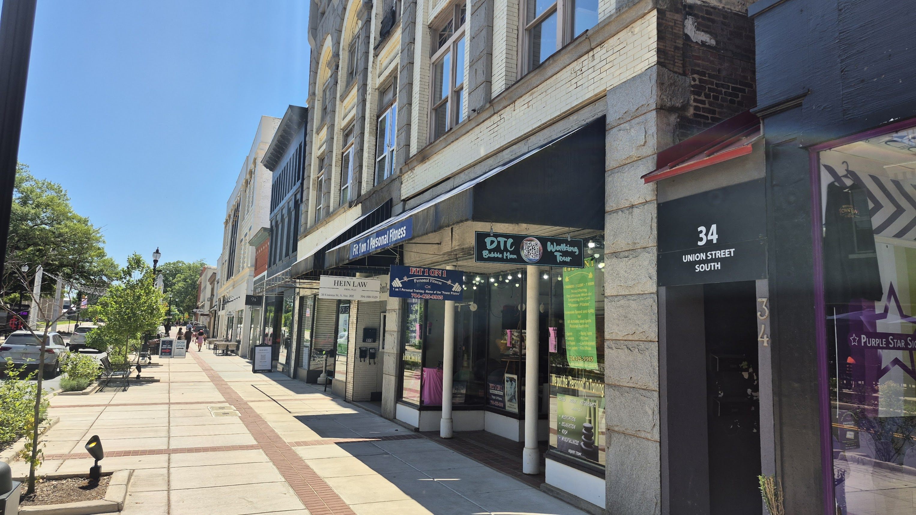 Union Street south Concord NC walkable